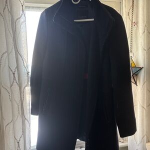 Talbots Women's Elegant Black Trench Coat